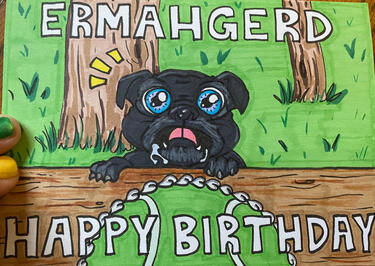 Dog Birthday Card
