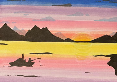 Ocean Fishing Card